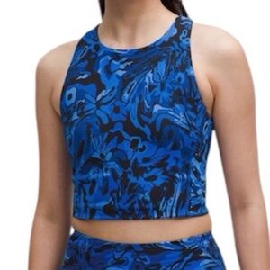lululemon athletica Blue Marble High-Neck Cropped Tank